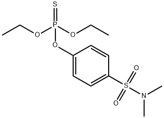 O,O-DIETHYL-O-(4-DIMETHYLSULPHAMONYLPHENYL)PHOSPHOROTHIOATE Structure