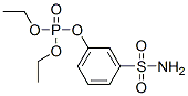 Phosphoric acid diethyl 3-sulfamoylphenyl ester Structure