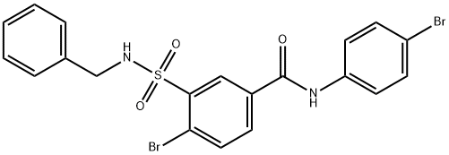 4-溴-N-(4-溴苯基)-3-[[(苯基甲基)氨基]磺酰基]苯甲酰胺