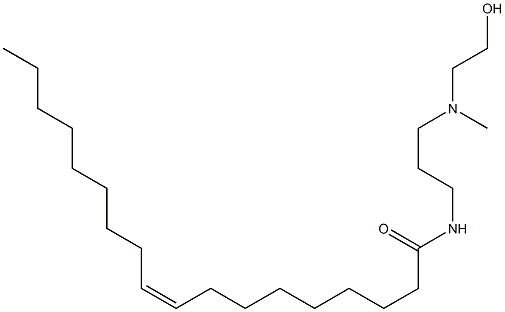 N-[3-[(2-hydroxyethyl)methylamino]propyl]-, (Z)-9-Octadecenamide 9-Octadecenamide,N-[3-[(2-hydroxyethyl)methylamino]propyl]-,(Z)- Structure