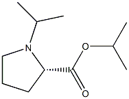 Isopropyl 1-isopropyl-2-pyrrolidinecarboxylate Structure
