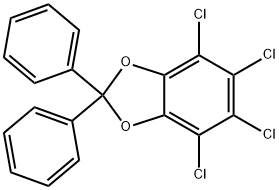 4,5,6,7-Tetrachloro-2,2-diphenyl-1,3-benzodioxole Structure