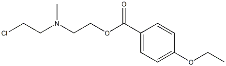 2-((2-chloroethyl)methylamino)ethyl-4-ethoxybenzoate Structure