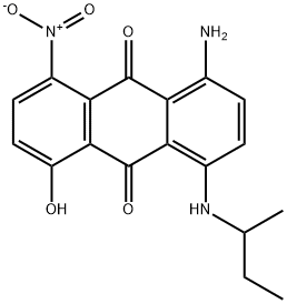 1-amino-5-hydroxy-4-[(1-methylpropyl)amino]-8-nitroanthraquinone Structure