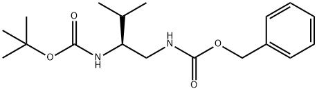 (S)-1-CBZ-AMINO-2-BOC-AMINO-ISOPENTANE Structure