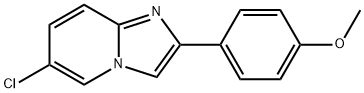 2-(4-methoxyphenyl)-6-chloroimidazo[1,2-a]pyridine Structure