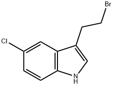 1H-INDOLE,3-(2-BROMOETHYL)-5-CHLORO- Structure