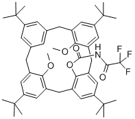 25,27-DIMETHOXY-26-(N-TRIFLUOROACETYL)CARBAMOYLOXY-P-TERT-BUTYLCALIX[4!ARENE, 95 Structure