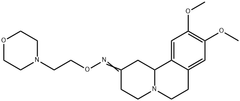 1,3,4,6,7,11b-Hexahydro-9,10-dimethoxy-2H-benzo[a]quinolizin-2-one O-(2-morpholinoethyl)oxime Structure