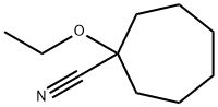 Cycloheptanecarbonitrile, 1-ethoxy- (9CI) Structure