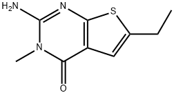 Thieno[2,3-d]pyrimidin-4(3H)-one, 2-amino-6-ethyl-3-methyl- (9CI) Structure