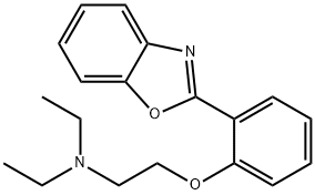 2-[o-[2-(Diethylamino)ethoxy]phenyl]benzoxazole Structure