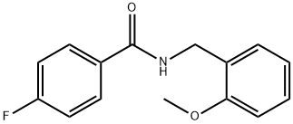 4-fluoro-N-(2-methoxybenzyl)benzamide Structure