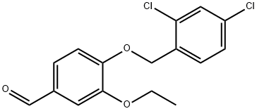 4-[(2,4-dichlorophenyl)methoxy]-3-ethoxybenzaldehyde Structure