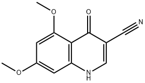 4-Hydroxy-5,7-dimethoxy-3-quinolinecarbonitrile Structure