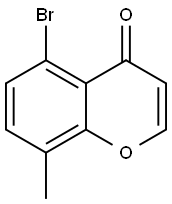 4H-1-Benzopyran-4-one, 5-broMo-8-Methyl- Structure