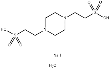 PIPES, DISODIUM SALT MONOHYDRATE, 98% Structure