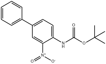N-(3-Nitro[1,1'-biphenyl]-4-yl)carbaMic Acid tert-Butyl Ester Structure