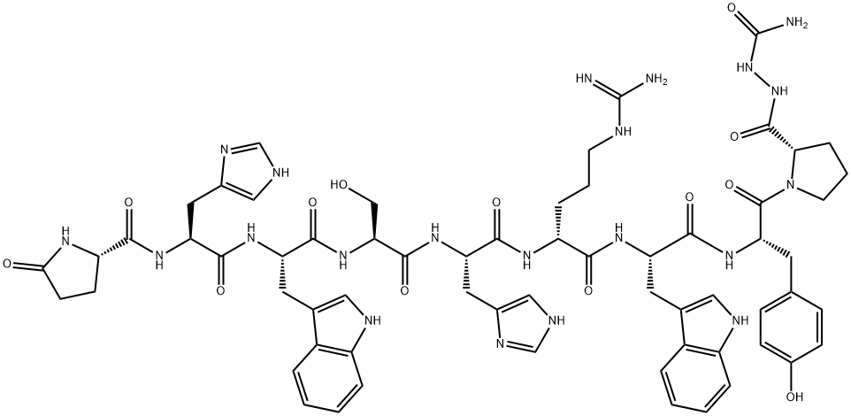 (D-ARG6,AZAGLY10)-GNRH II (HUMAN, CHICKEN) Structure
