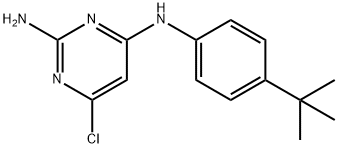 N-(4-TERT-BUTYL-PHENYL)-6-CHLORO-PYRIMIDINE-2,4-DIAMINE Structure
