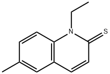 1-ETHYL-6-METHYL-2(1H)-QUINOLINETHIONE Structure