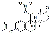 9-hydroxyestrone-3-acetate-11-nitrate Structure