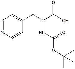 Boc-3-(4-pyridyl)-DL-alanine Structure