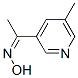 Ethanone, 1-(5-methyl-3-pyridinyl)-, oxime (9CI) Structure