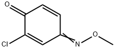 2,5-Cyclohexadiene-1,4-dione,  2-chloro-,  4-(O-methyloxime) Structure