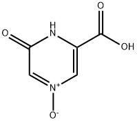 1,6-dihydro-6-oxo-2-pyrazinecarboxylic acid 4-oxide Structure