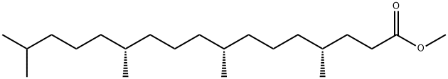 (4R,8R,12R)-4,8,12,16-Tetramethylheptadecanoic acid methyl ester Structure