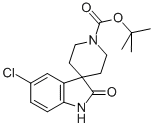5-CHLORO-1,2-DIHYDRO-2-OXO-SPIRO[3H-INDOLE-3,4'-PIPERIDINE]-1'-CARBOXYLIC ACID 1,1-DIMETHYLETHYL ESTER Structure