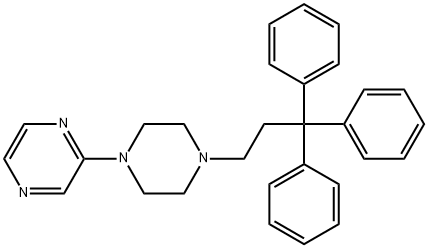 2-[4-(3,3,3-Triphenylpropyl)-1-piperazinyl]pyrazine Structure