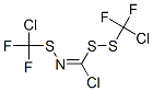 1-[(Chlorodifluoromethyl)dithio]-N-[(chlorodifluoromethyl)thio]formimidic acid chloride Structure