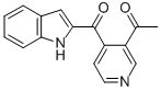 1-(4-((1H)-Indol-2-ylcarbonyl)-3-pyridinyl)ethanone Structure
