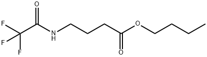 4-[(Trifluoroacetyl)amino]butanoic acid butyl ester Structure