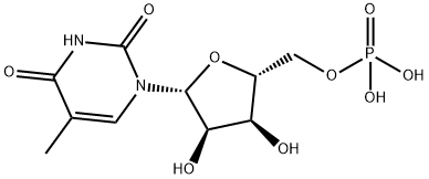 5-Methyluridine 5'-Monophosphate Structure