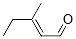 3-Methyl-2-pentenal Structure