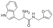 2-AMINO-N-FURAN-2-YLMETHYL-3-(1H-INDOL-3-YL)-PROPIONAMIDE Structure