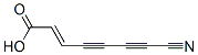 7-Cyano-2-heptene-4,6-diynoic acid Structure