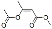 methyl 3-(acetoxy)-2-butenoate Structure