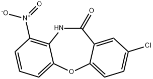 2-Chloro-9-nitro-dibenz[b,f][1,4]oxazepin-11(10H)-one Structure