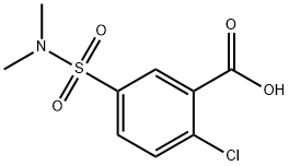 2-CHLORO-5-DIMETHYLSULFAMOYL-BENZOIC ACID Structure