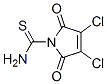 1H-Pyrrole-1-carbothioamide,  3,4-dichloro-2,5-dihydro-2,5-dioxo- Structure