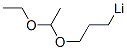 [3-(1-ethoxyethoxy)propyl]lithium Structure