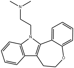 6,7-Dihydro-N,N-dimethyl-12H-[1]benzoxepino[5,4-b]indole-12-ethanamine Structure