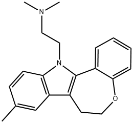 6,7-Dihydro-9-methyl-N,N-dimethyl-12H-[1]benzoxepino[5,4-b]indole-12-ethanamine Structure