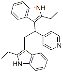 3,3'-[1-(4-Pyridinyl)-1,2-ethanediyl]bis(2-ethyl-1H-indole) Structure