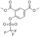 4-[[(TRIFLUOROMETHYL)SULFONYL]OXY]-1,3-BENZENEDICARBOXYLIC ACID DIMETHYL ESTER Structure