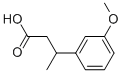 3-(3-Methoxy-phenyl)-butyric acid Structure